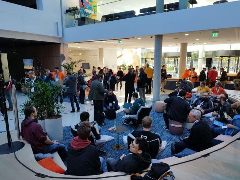 Students outside CAFFE