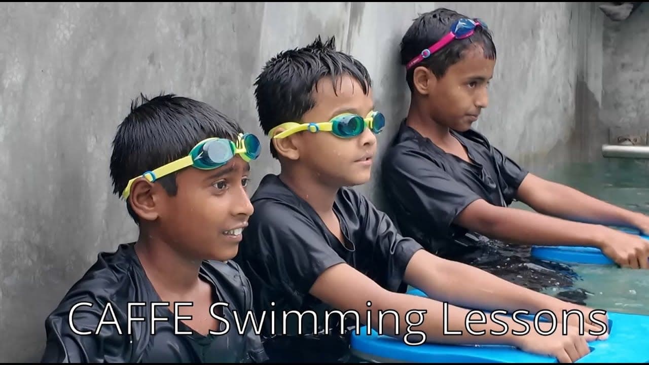 Swimming at CAFFE Bangladesh